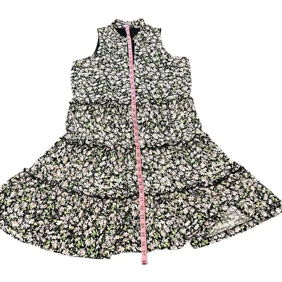 Tommy Hilfiger Floral Multi-Color Tiered Shift Dress Size 6 Womens Sleeveless - Picture 11 of 13